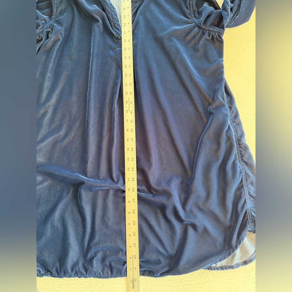 Blue Velvet Top blue Long sleeve size XL - Picture 9 of 10